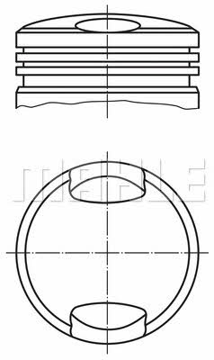 Mahle Original 503 37 00 Piston set 5033700