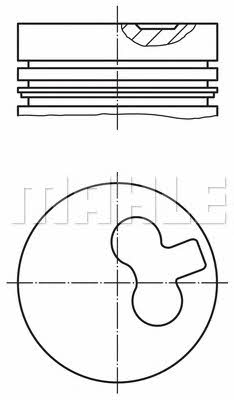 Mahle Original 607 26 00 Piston set 6072600