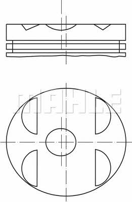 Mahle Original 001 04 00 Piston set 0010400