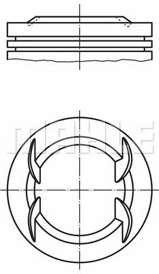 Mahle Original 001 12 00 Piston set 0011200