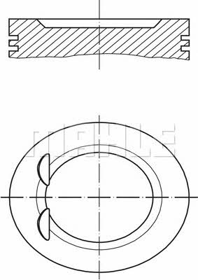 Mahle Original 009 28 00 Piston set 0092800