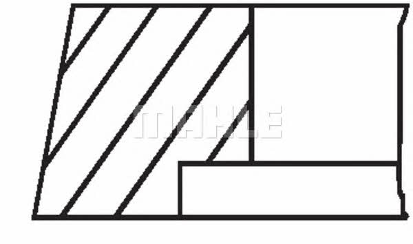 PISTON RINGS, SET Mahle Original 009 50 N0