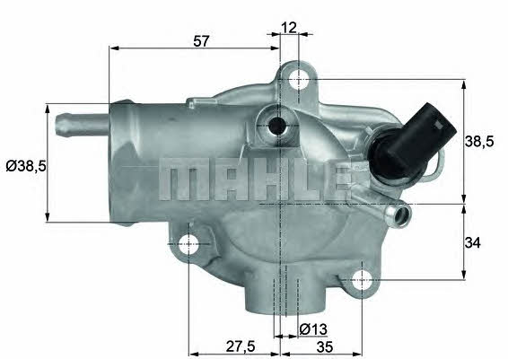 Mahle/Behr TH 13 92 Thermostat, coolant TH1392