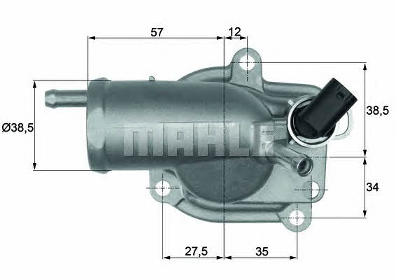Mahle/Behr TH 9 87 Thermostat, coolant TH987