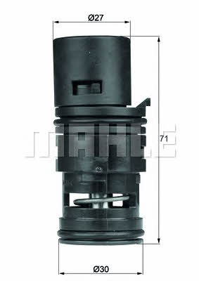 Mahle/Behr TO 7 75 Thermostat, coolant TO775