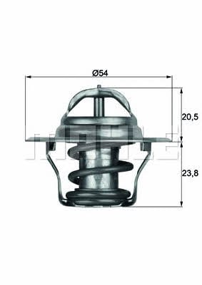 Coolant thermostat Mahle/Behr TX 14 87D