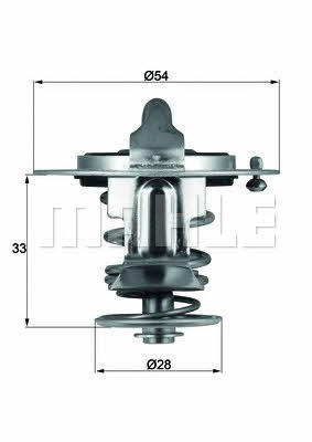 Mahle/Behr TX 72 82 Thermostat, coolant TX7282