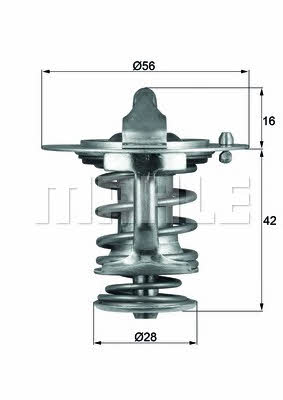 Mahle/Behr TX 83 77 Thermostat, coolant TX8377