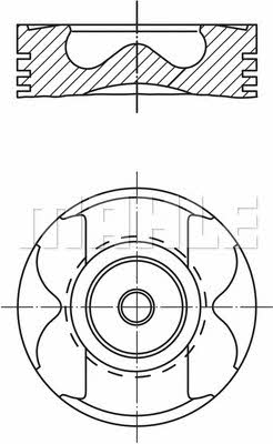 Mahle Original 083 11 01 Piston set 0831101