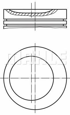 0812102 Mahle Original Piston set