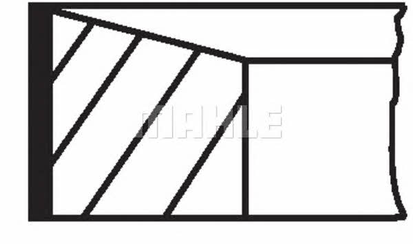 PISTON RINGS, SET Mahle Original 039 RS 00117 0N1