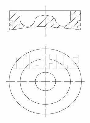 Mahle Original 061 70 00 Piston set 0617000