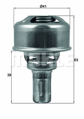 Mahle/Behr TX 174 86 Thermostat, coolant TX17486