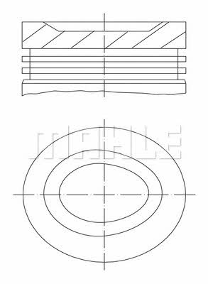 Mahle Original 681 08 02 Piston set 6810802