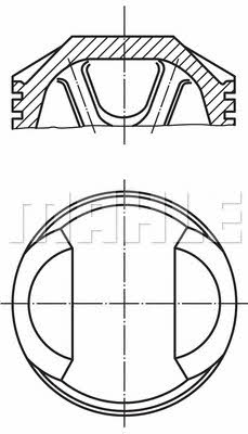 Mahle Original 504 04 00 Piston set 5040400