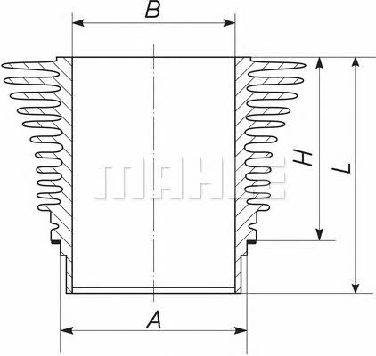 Mahle Original 503 WR 38 Liner 503WR38