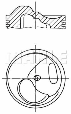 Mahle Original 002 33 10 Piston set 0023310