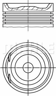 Mahle Original 012 29 02 Piston set 0122902