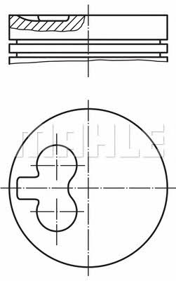 0133600 Mahle Original Piston set