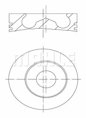 Mahle Original 014 82 00 Piston set 0148200