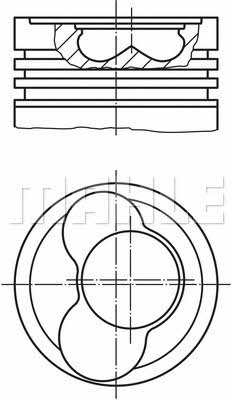 Piston set Mahle Original 030 58 02