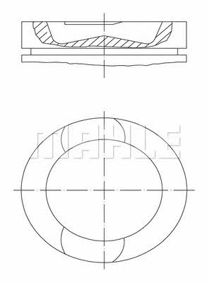 Mahle Original 061 01 00 Piston set 0610100