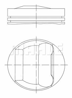 Piston BMW Z3: 0830402 Mahle Original Piston set
