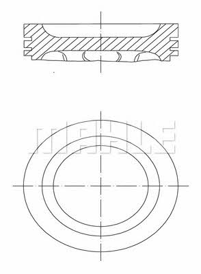 Mahle Original 222 01 02 Piston set 2220102