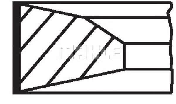 PISTON RINGS, SET Mahle Original 022 12 N0