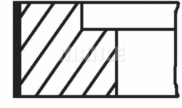 PISTON RINGS, SET Mahle Original 034 74 N2