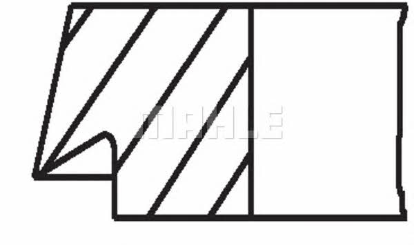 PISTON RINGS, SET Mahle Original 082 67 N0