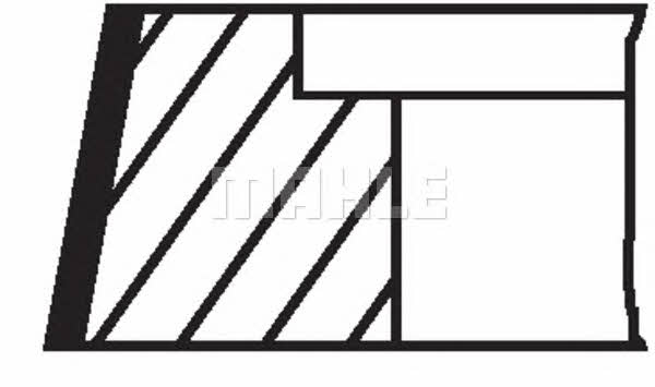 PISTON RINGS, SET Mahle Original 209 22 N0