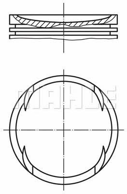 028PI00120001 Mahle/Perfect circle Piston set