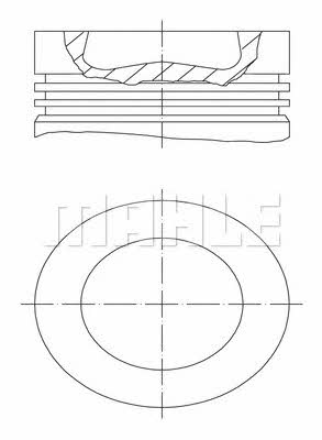 Piston Audi A1: 028PI00121002 Mahle/Perfect circle Piston set