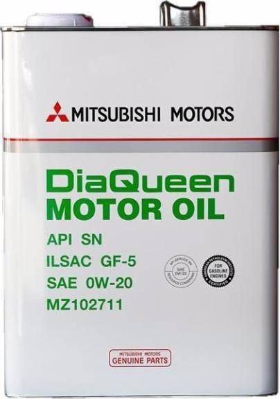 Mitsubishi MZ102711 Engine oil Mitsubishi DiaQueen 0W-20, 4L MZ102711