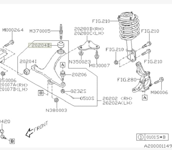 Subaru Silent block front lever rear – price 180 PLN