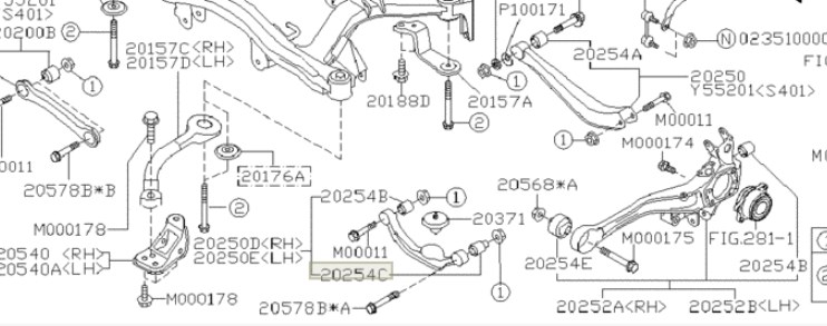 Subaru Silent block rear wishbone – price