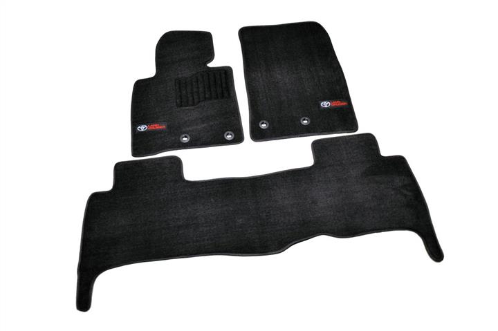 AVTM BLCLX1635 Floor mats pile Toyota Land Cruiser 200 (2013-) 5 seater / black, Premium, 3 pieces BLCLX1635