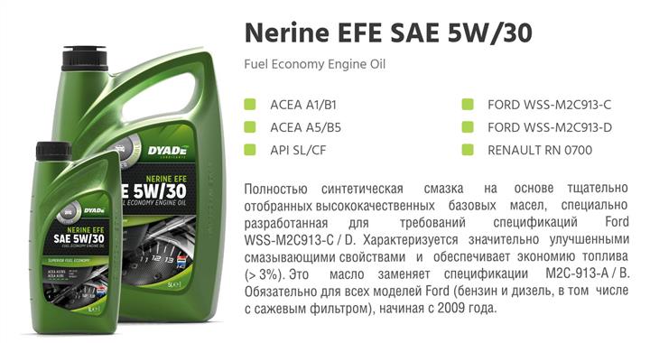 DYADE Lubricants 574143 Engine oil DYADE Lubricants Nerine EFE 5W-30, 5L 574143