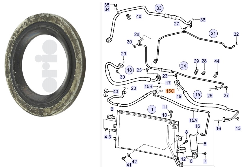 Coolant pipe General Motors 24436646