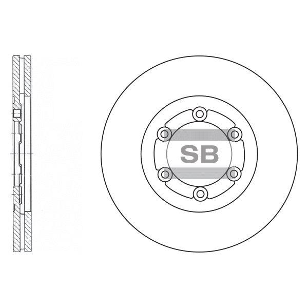 Sangsin SD2008 Front brake disc ventilated SD2008