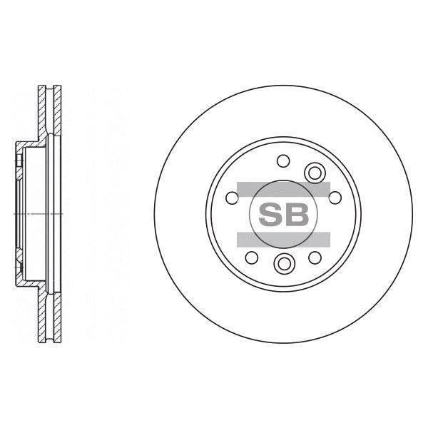 Sangsin SD2024 Front brake disc ventilated SD2024