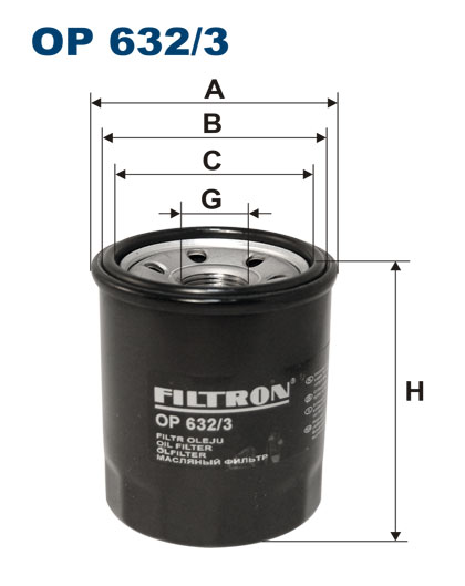 Filtron OP632/3 Oil Filter OP6323