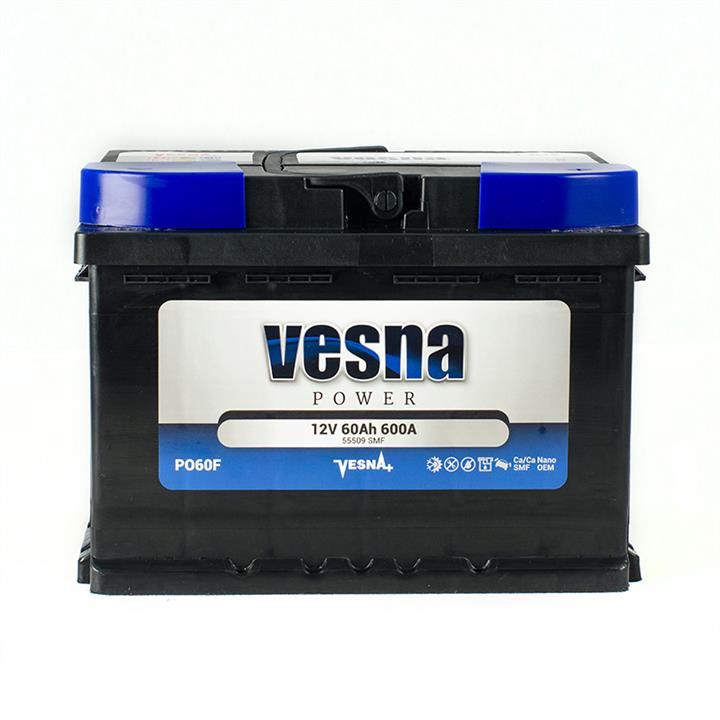 Vesna 415256 Battery Vesna Power 12V 60AH 600A(EN) R+ 415256