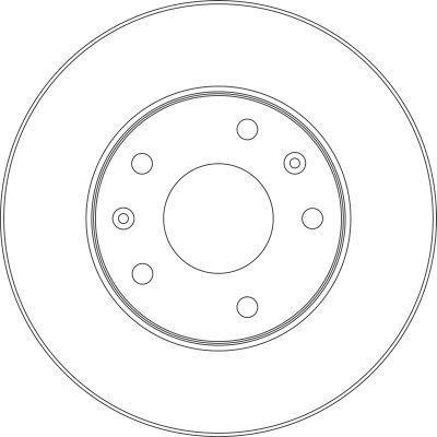 Alanko 305539 Unventilated front brake disc 305539