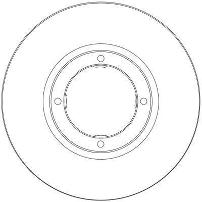 Alanko 305532 Unventilated front brake disc 305532