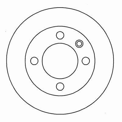 Alanko 305526 Rear brake disc, non-ventilated 305526