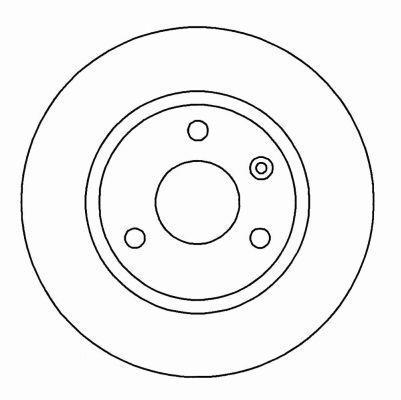 Alanko 305524 Unventilated front brake disc 305524