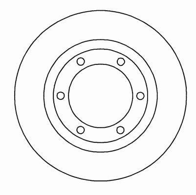 Alanko 305521 Unventilated front brake disc 305521