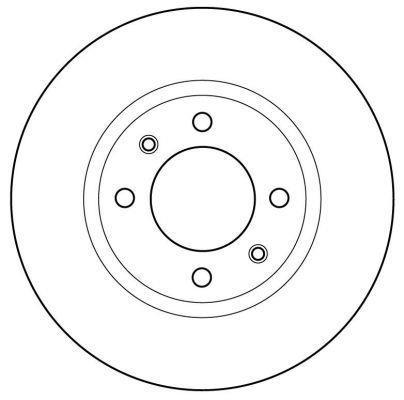 Alanko 305519 Unventilated front brake disc 305519